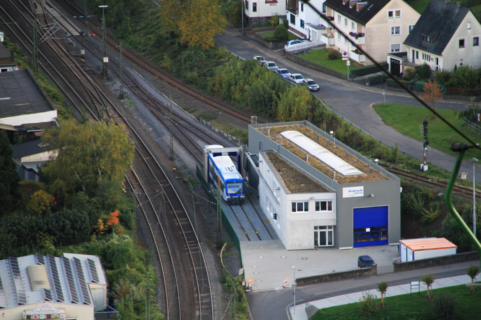The Rhenus Veniro train maintenance building at Boppard, Germany