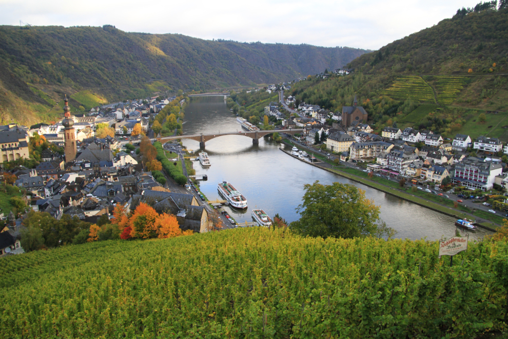 The view from Reichsburg castle at Cochem, Germany