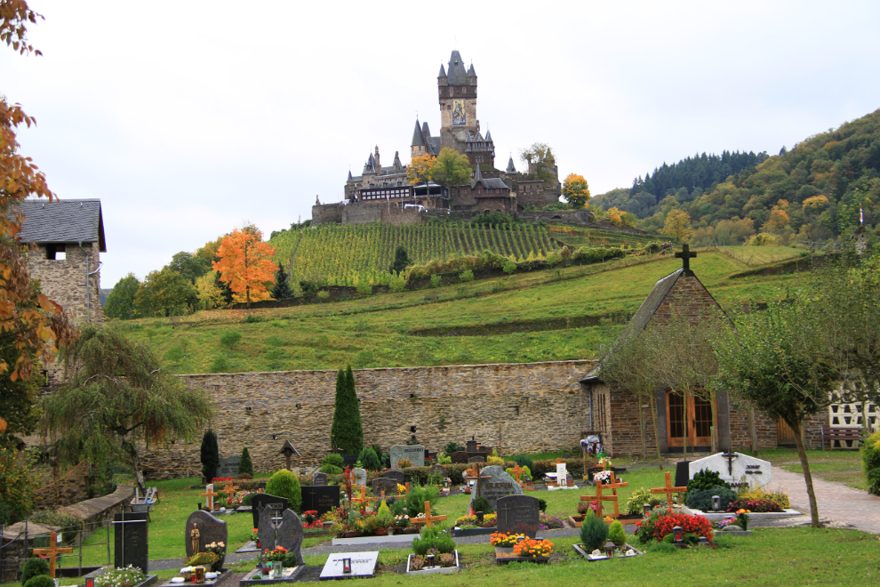 One of the two oldest cemeteries at Cochem, Germany