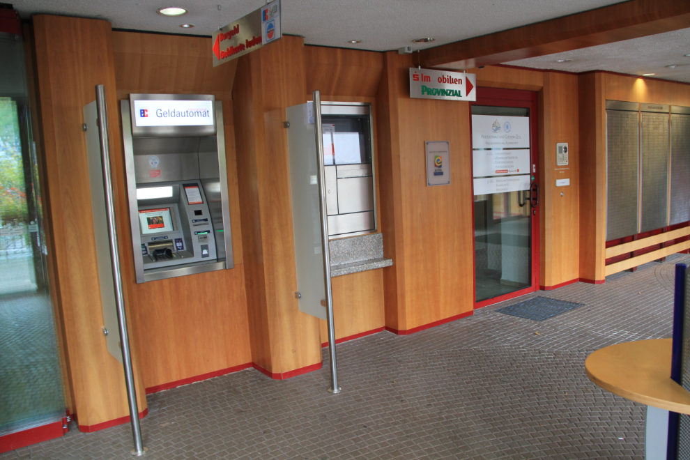Bankomat at Cochem, Germany