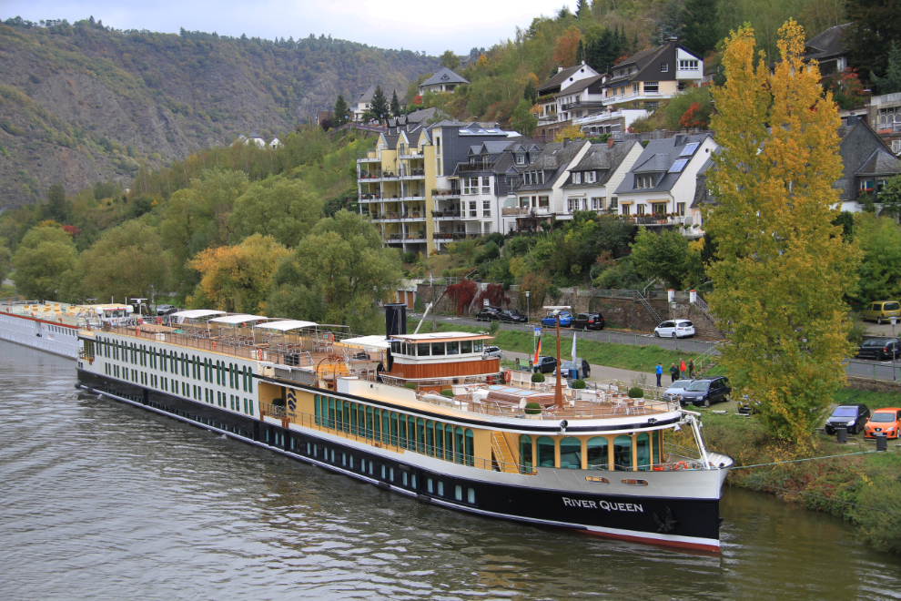 The River Queen on the Mosel River at Cochem, Germany