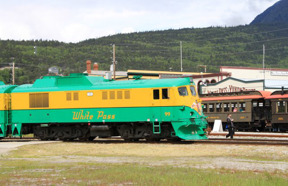 Trains at Skagway, Alaska
