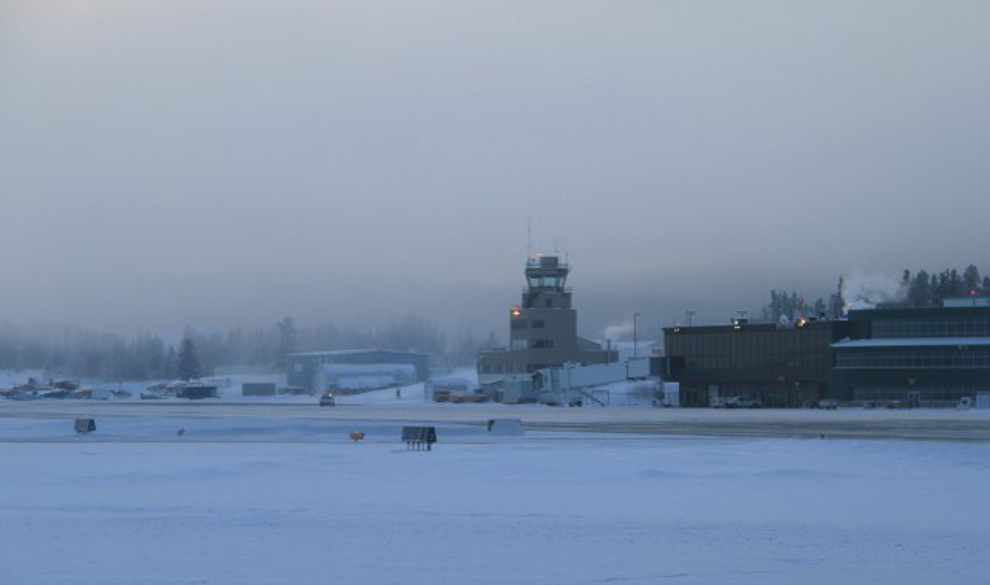 Whitehorse airport at -28 degrees