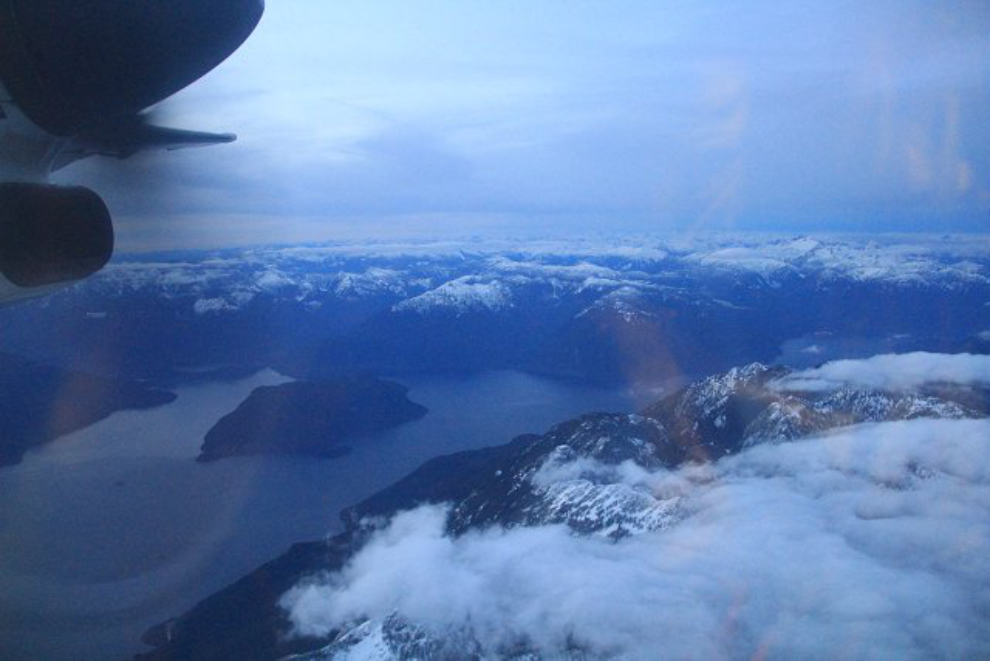 Aerial view of Howe Sound