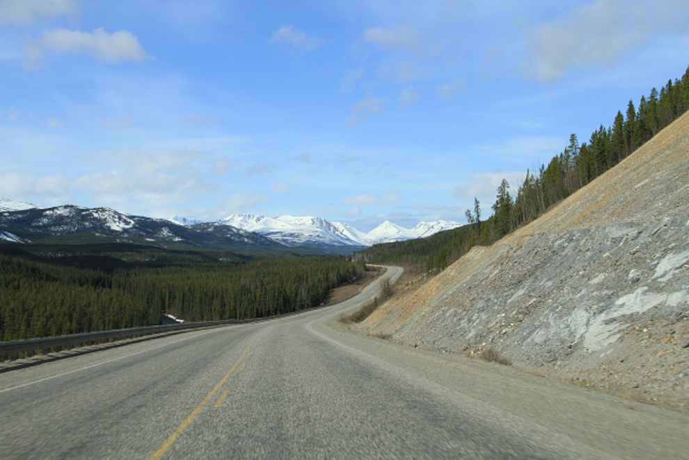 Mountain vista on the Alaska Highway