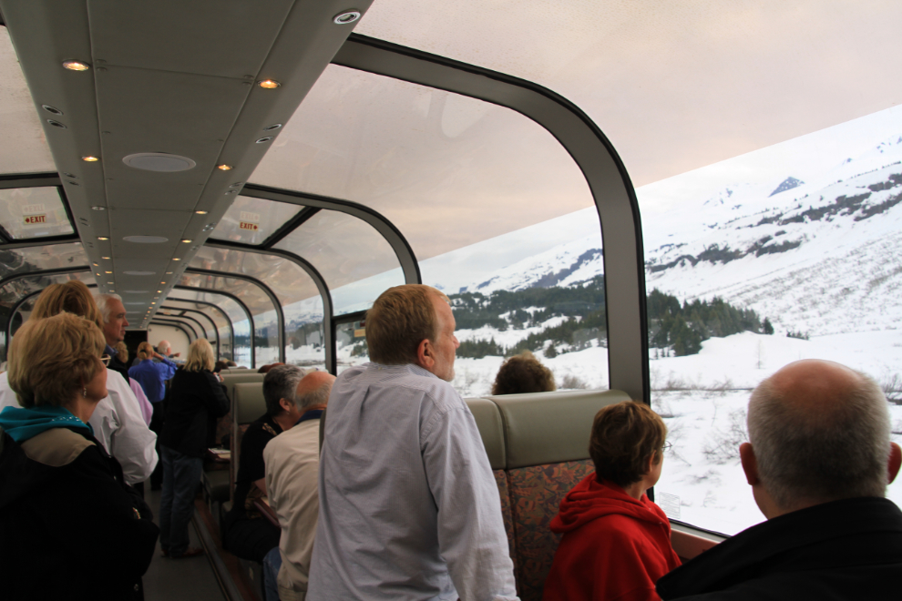 The view from an Alaska Railroad dome car
