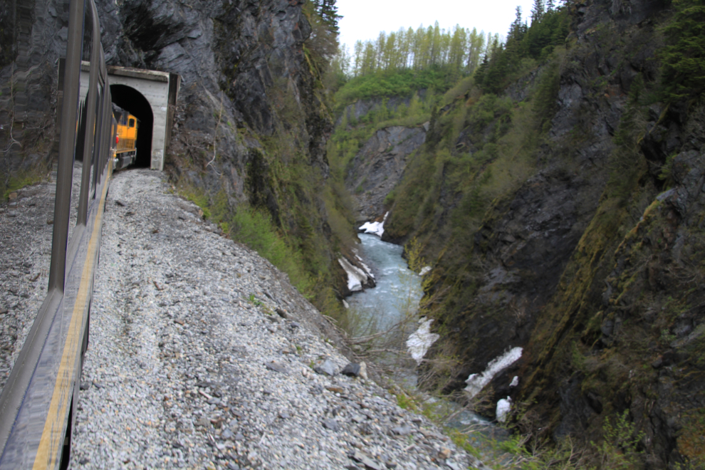A tunnel on the Alaska Railroad between Seward and Anchorage