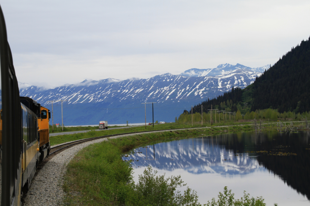Alaska Railroad north of Portage