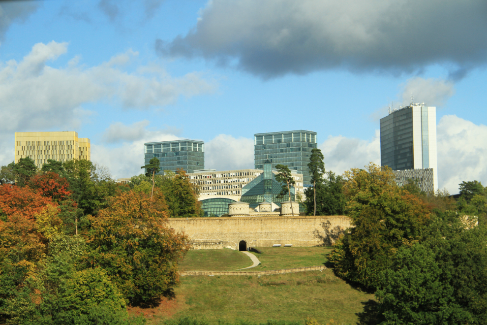 The banking and administration district of Luxembourg