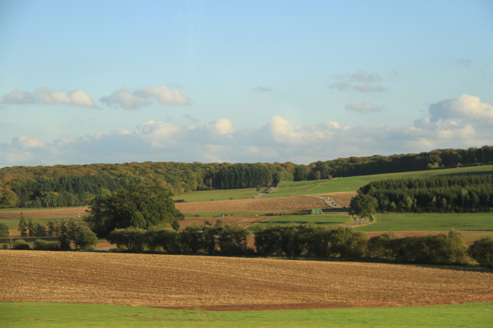 Peaceful countryside between Luxembourg and Trier