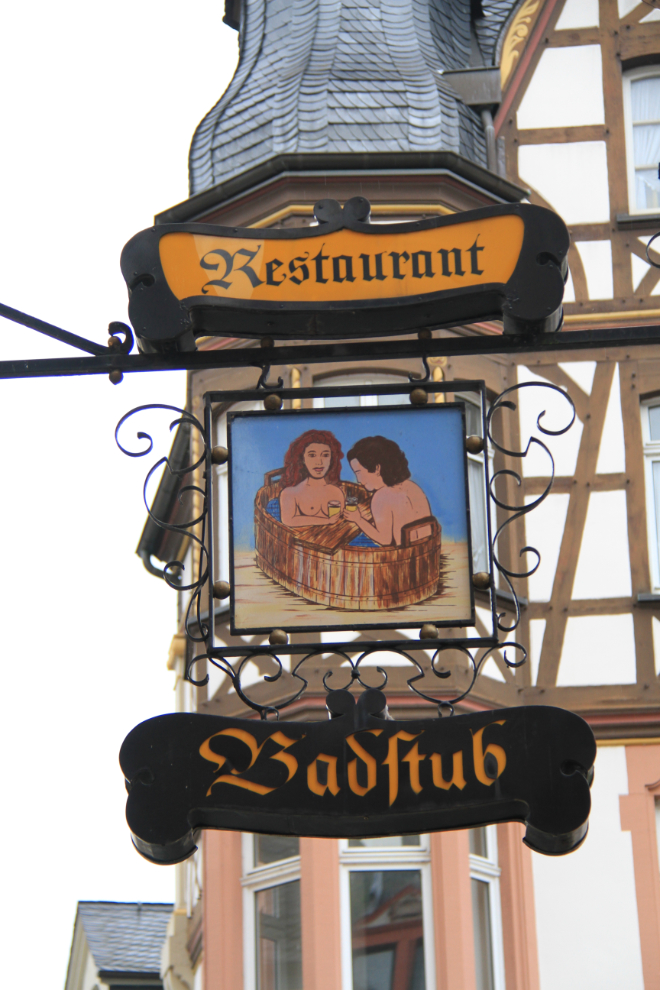 The Bathtub Restaurant in Bernkastel, Germany