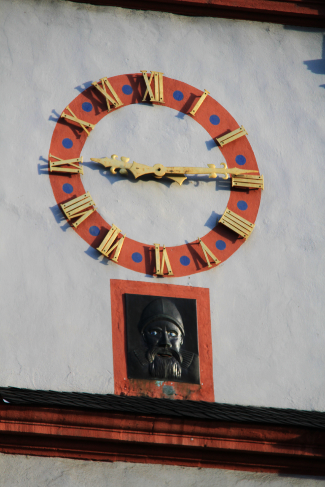 Clock in Koblenz, Germany