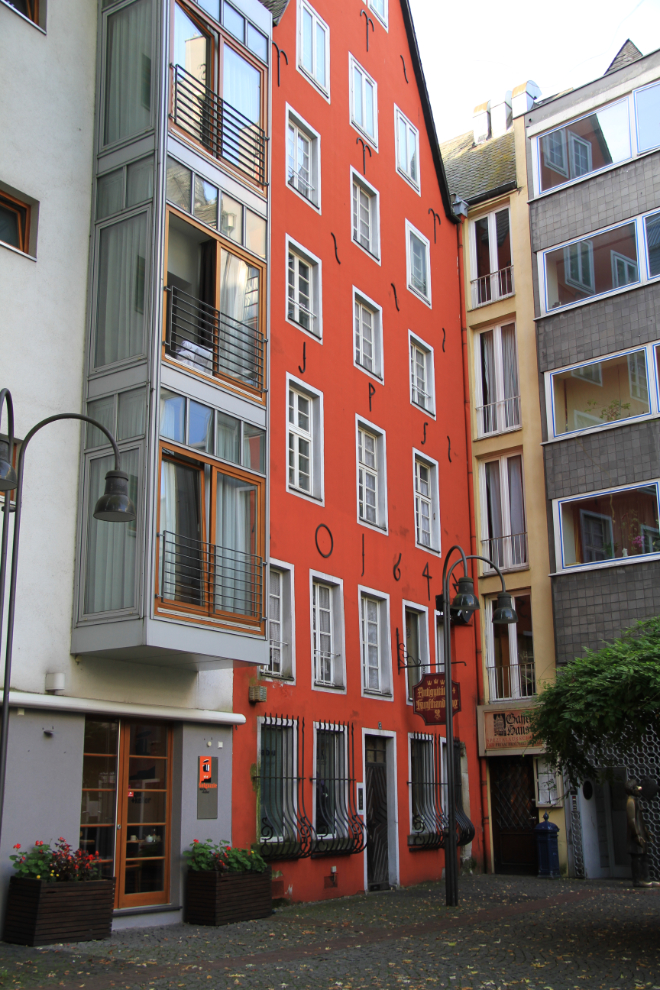 Modern and historic architecture in Cologne, Germany