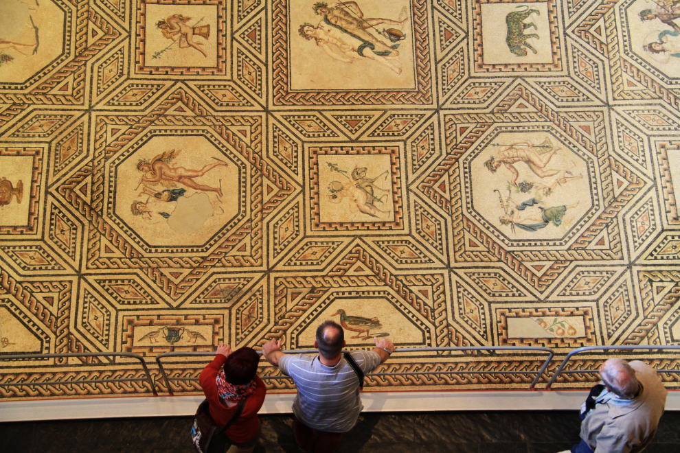 The Dionysus mosaic in the Roman-Germanic Museum - Cologne, Germany