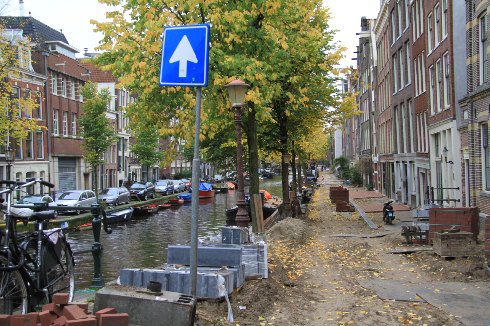 Road construction Amsterdam style