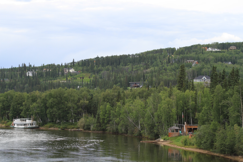 Homes along the Chena River at Fairbanks