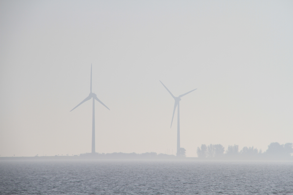 Wind turbines near Marken, the Netherlands