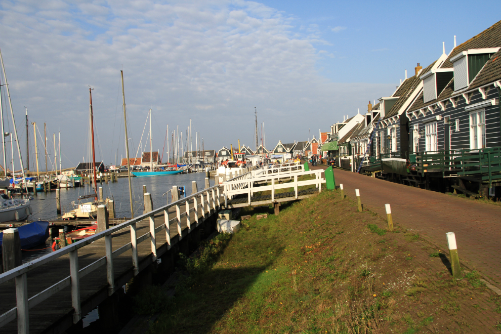 The harbour area of Marken, the Netherlands
