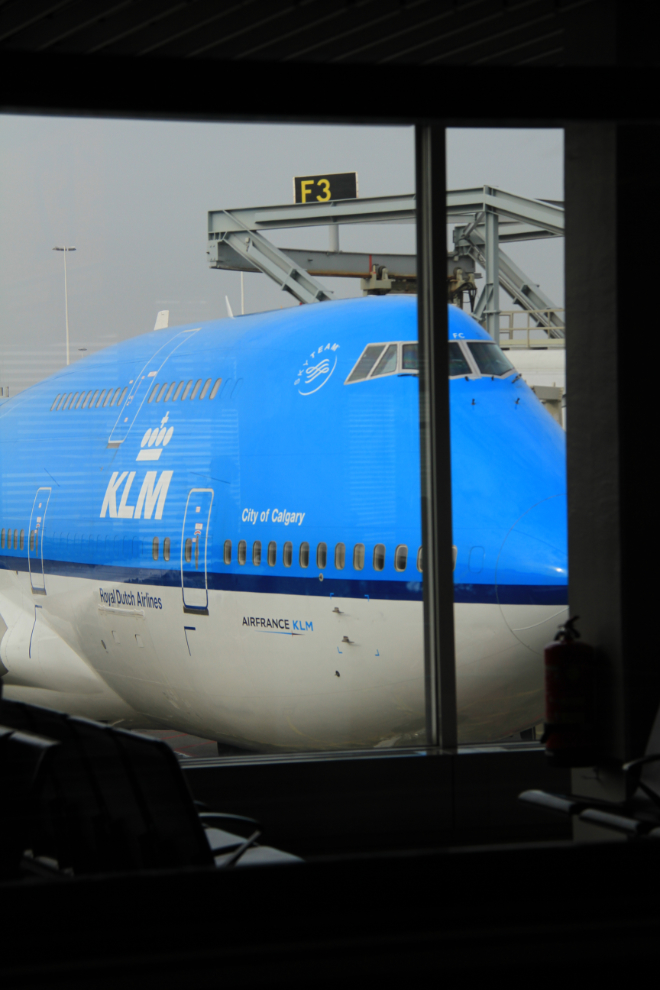 KLM Asia's Boeing 747-400 Combi PH-BFC, named City of Calgary