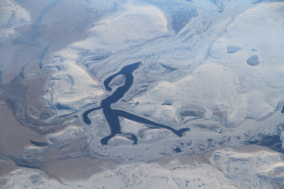 Aerial view of the Canadian Arctic