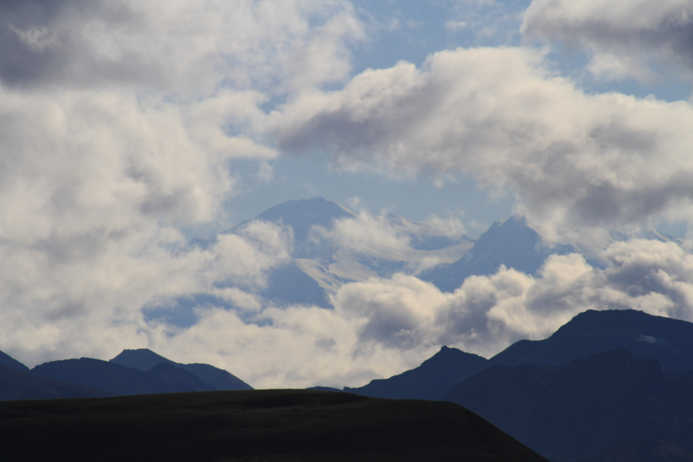 A distant view of Denali (Mt. McKinley), Denali National Park