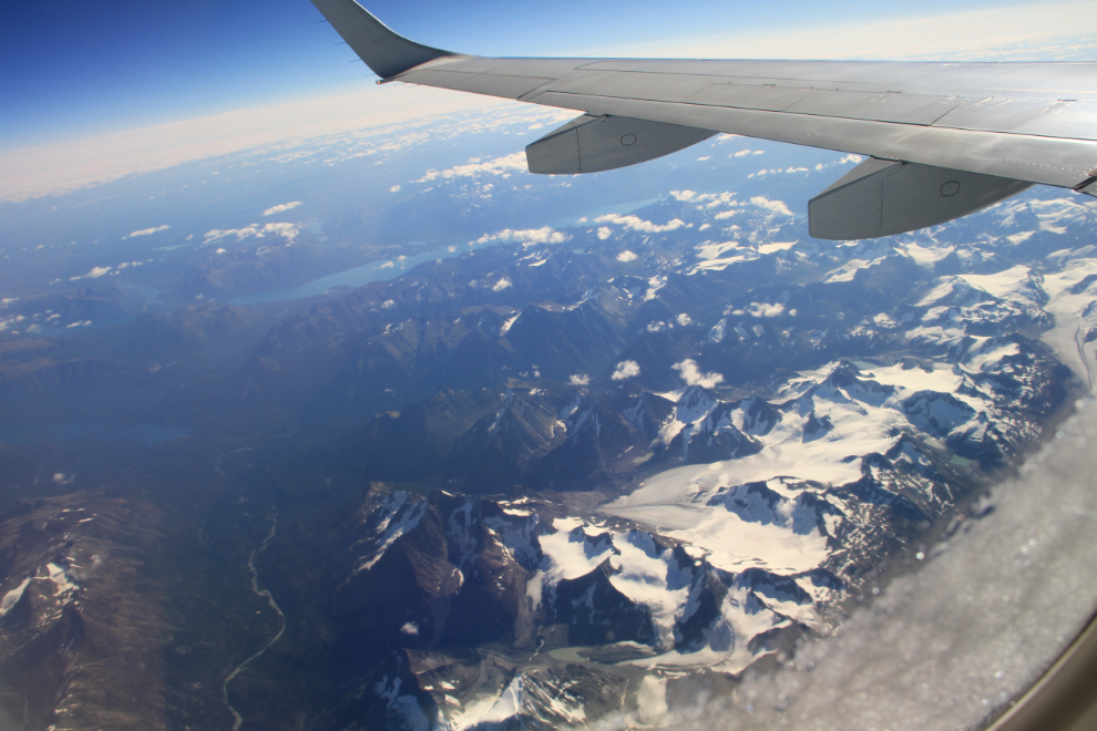 Northern British Columbia from 30,000 feet