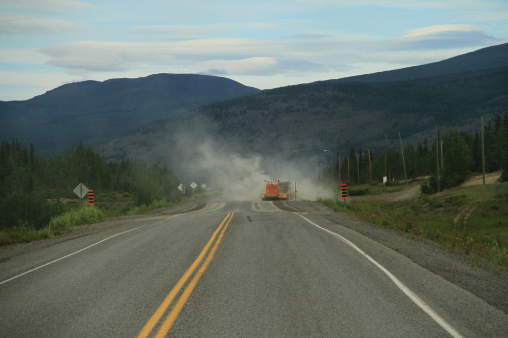 Sweeping the Alaska Highway