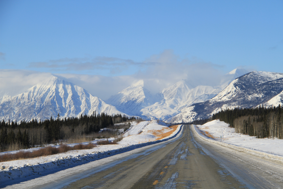 The Kluane mountains from Km 1558 on the Alaska Highway