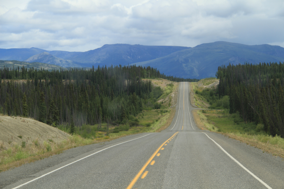 The Alaska Highway at Marshall Creek, just east of Haines Junction, Yukon  