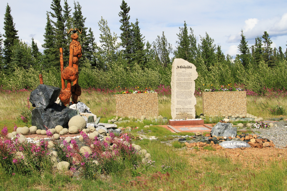 Memorial to Dougie Twiss on the Alaska Highway near Burwash Landing, Yukon  