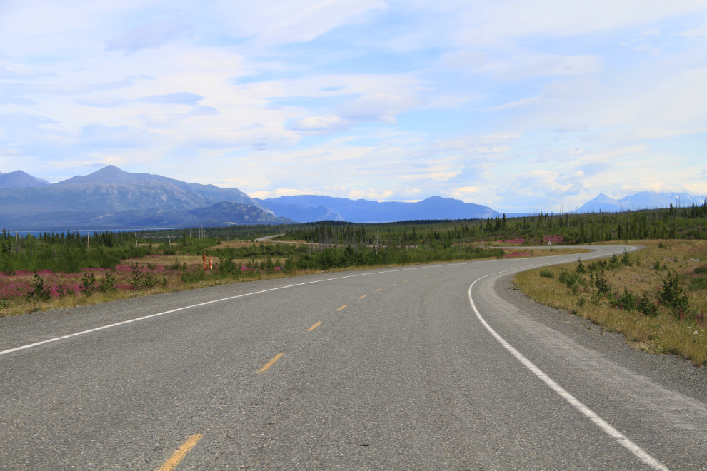 A detour on the Alaska Highway near Burwash Landing, Yukon