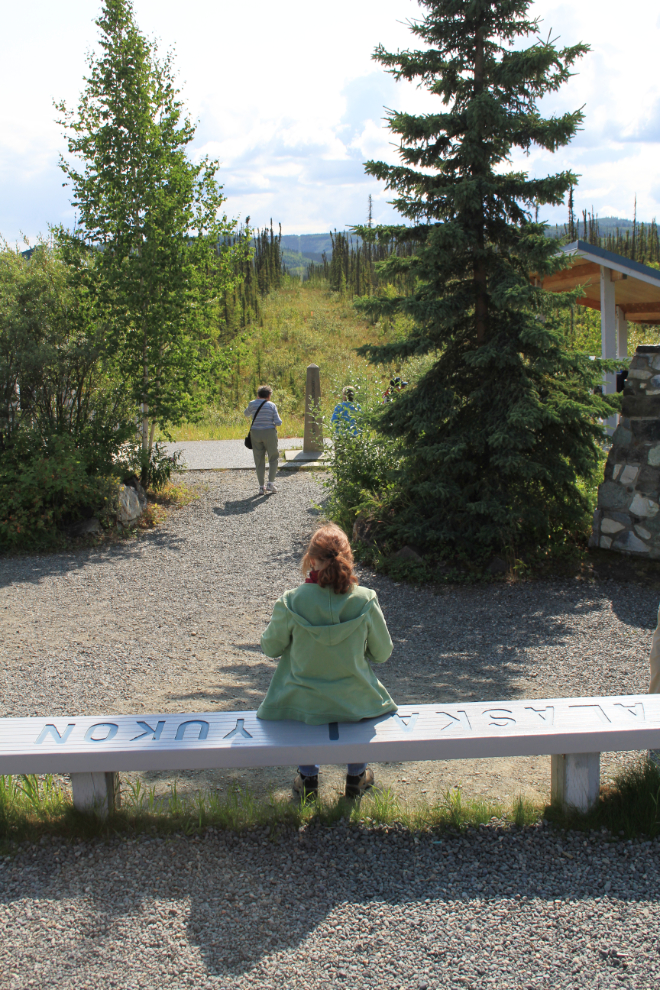 Yukon-Alaska border at the 141st meridian