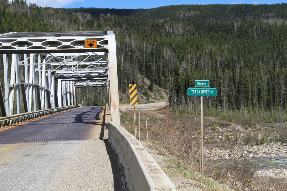 French-language sign added along the Alaska Highway