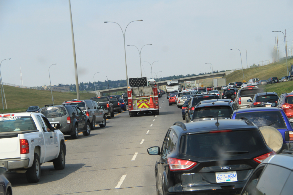 Accident on the Deerfoot in Calary
