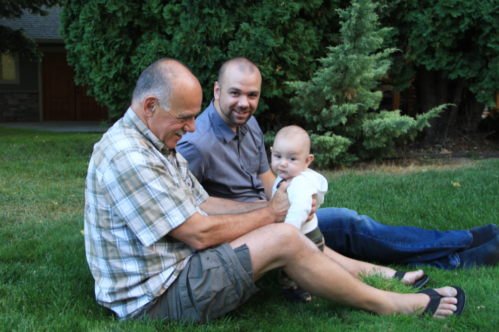 Murray with his son and grandson
