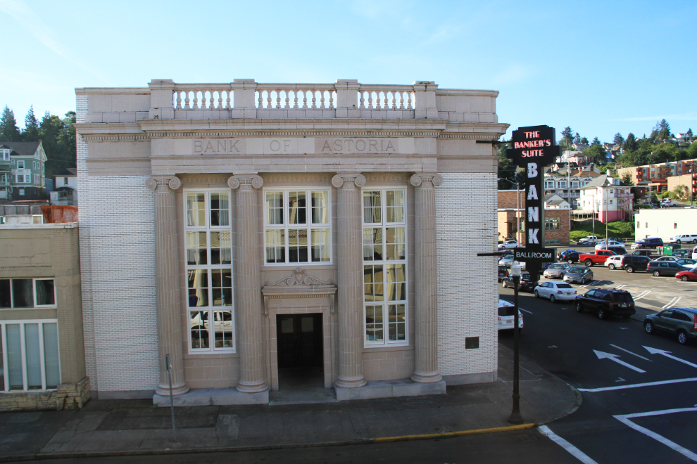 The historic Bank of Astoria in Astoria, Oregon
