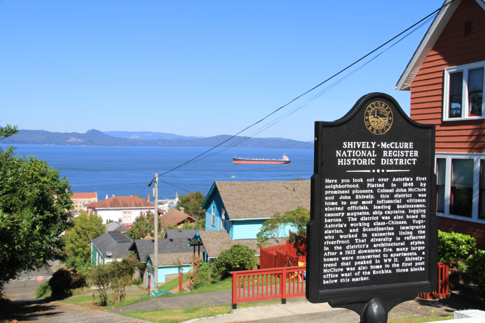 Shively-McClure Historic District in Astoria, Oregon