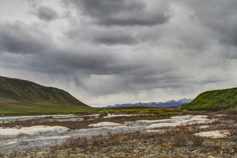 Storm clouds along the Dempster Highway, Yukon