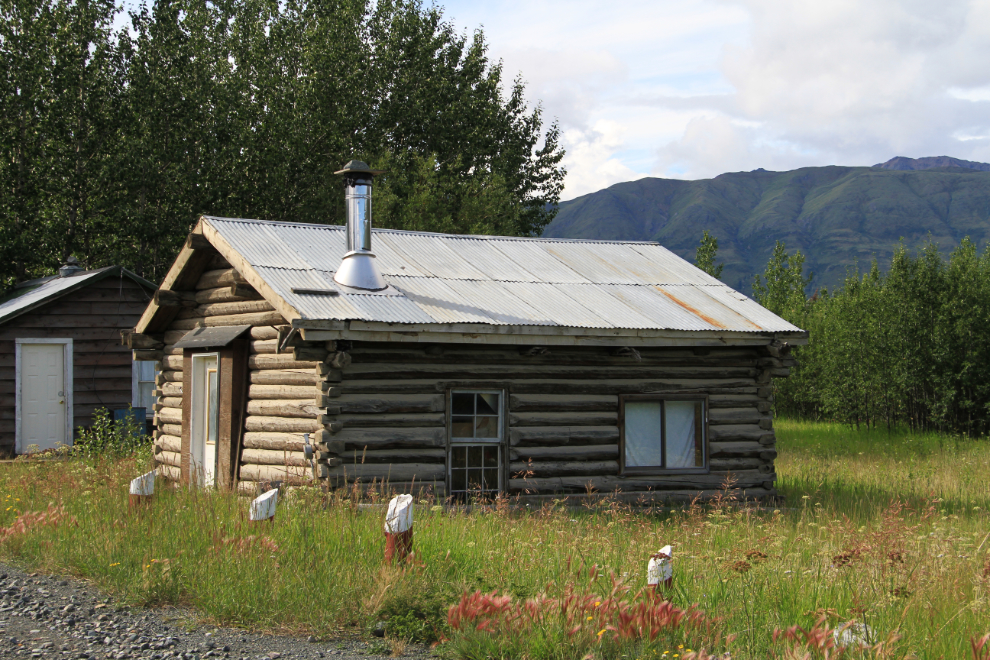 Jimmy Johnson cabin in Burwash Landing, Yukon