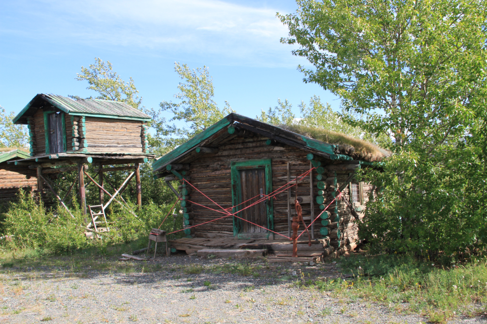 Rotten buildings at the Kluane Museum of Natural History