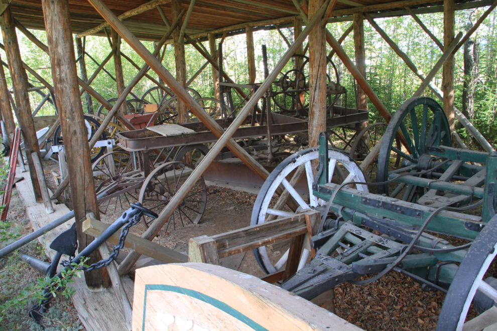 Wagons at the Kluane Museum of Natural History, Burwash Landing