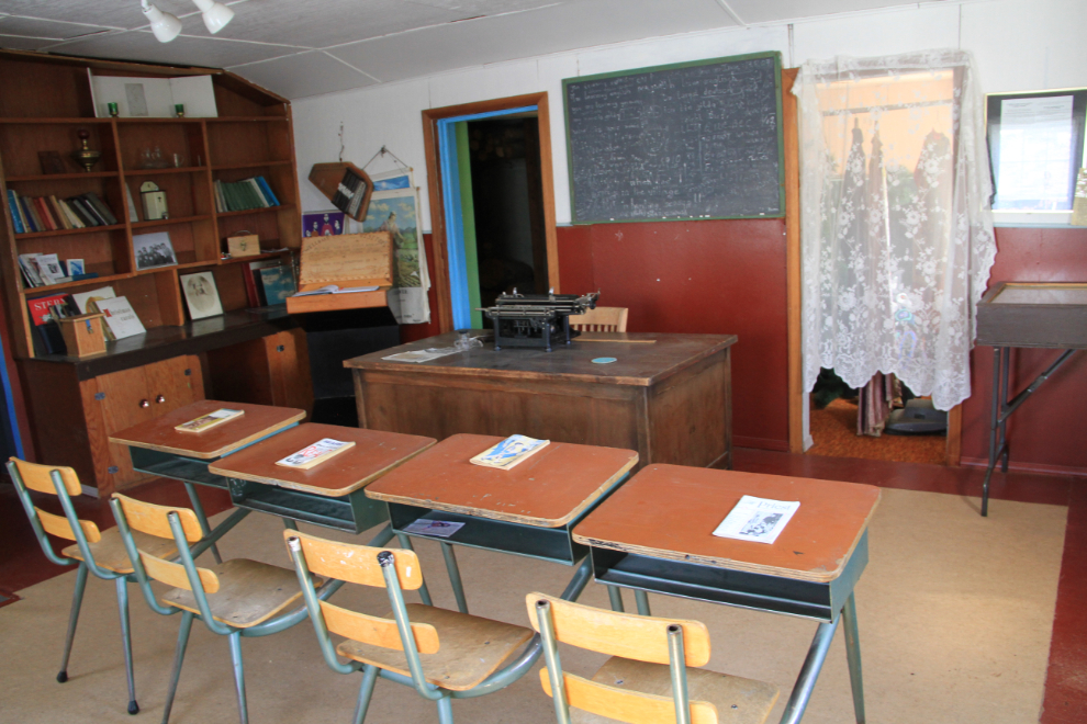 School room at Our Lady of the Holy Rosary Catholic Church at Burwash Landing, Yukon  