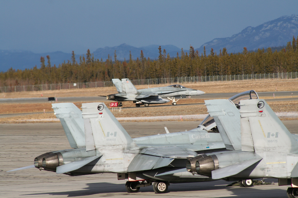 CF-18s at Whitehorse, Yukon