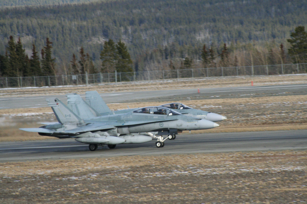 CF-18s at Whitehorse, Yukon