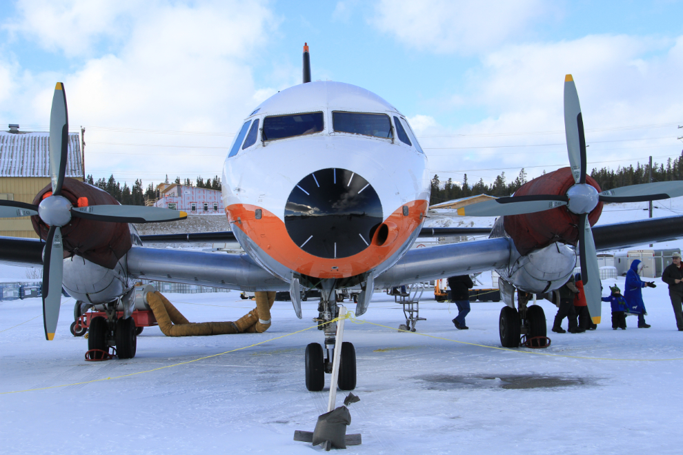 Air North's Hawker Siddeley HS 748 at Yukon Sourdough Rendezvous 2013