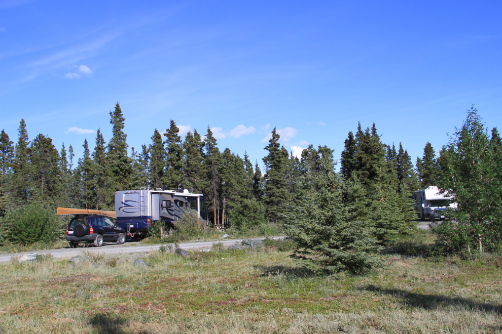 RVs at Congdon Creek Campground, Yukon