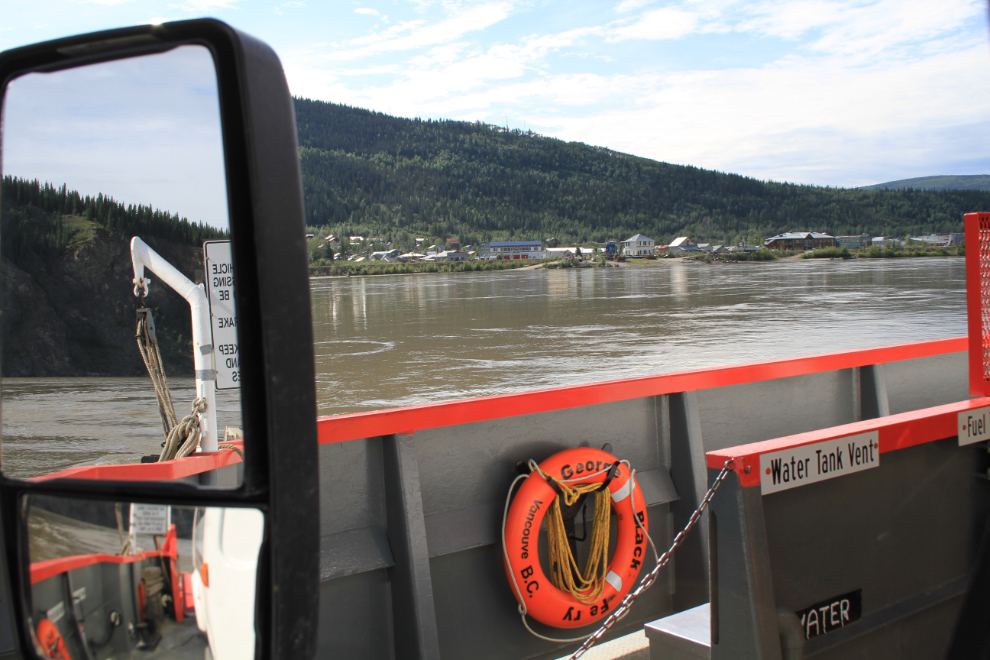 Crossing the Yukon River on the ferry George Black