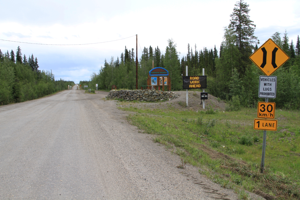 The start of the Dempster Highway