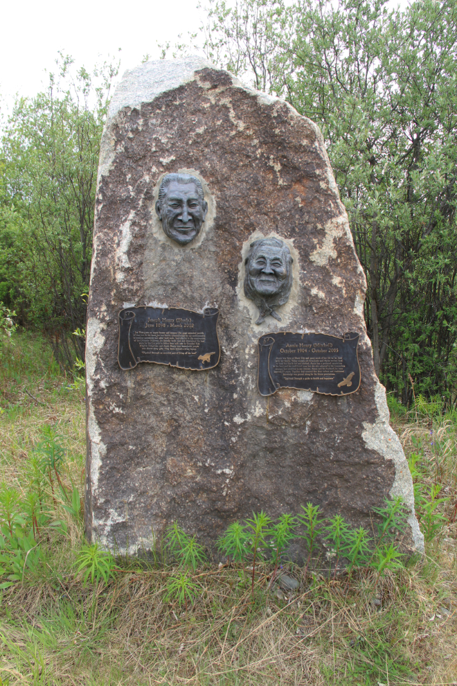 Memorial to Joe and Annie Henry on the Dempster Highway, Yukon