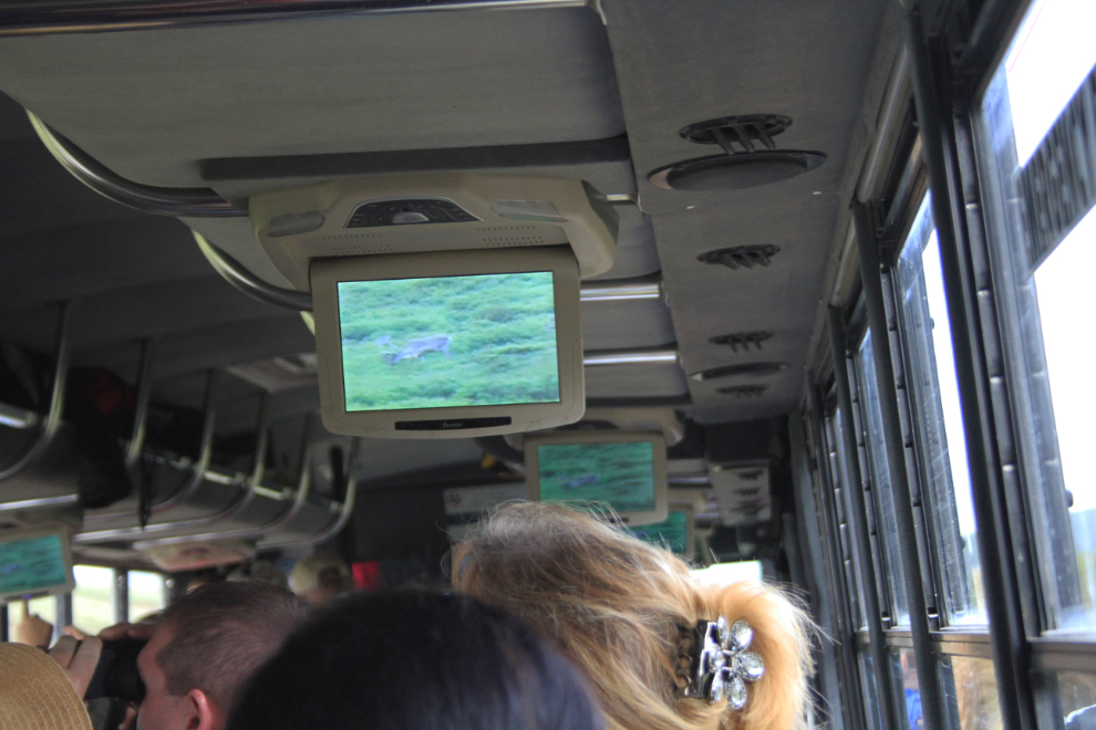Video system on a Tundra Wilderness Tour bus